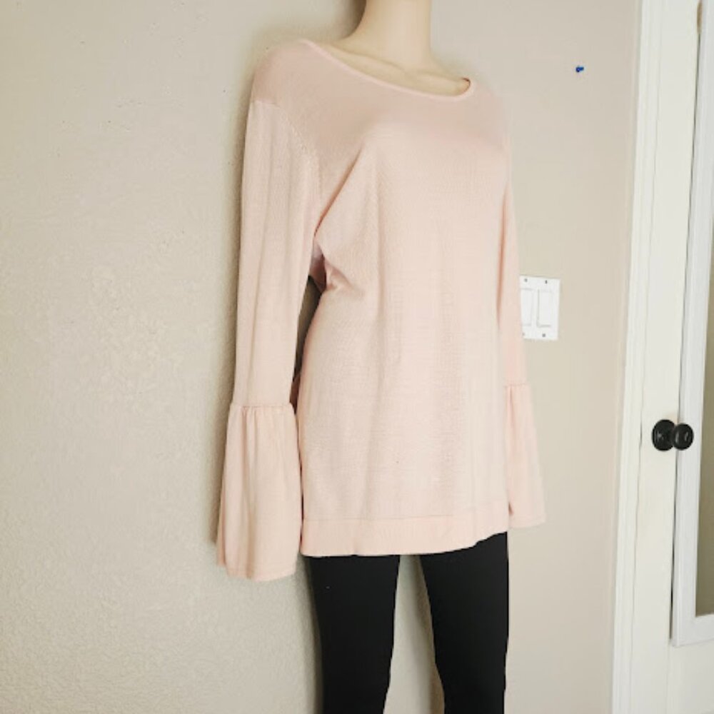 Calvin Klein Polyester Blend Women’s Long Bell Sleeve Sweater Size XL (EG TG)